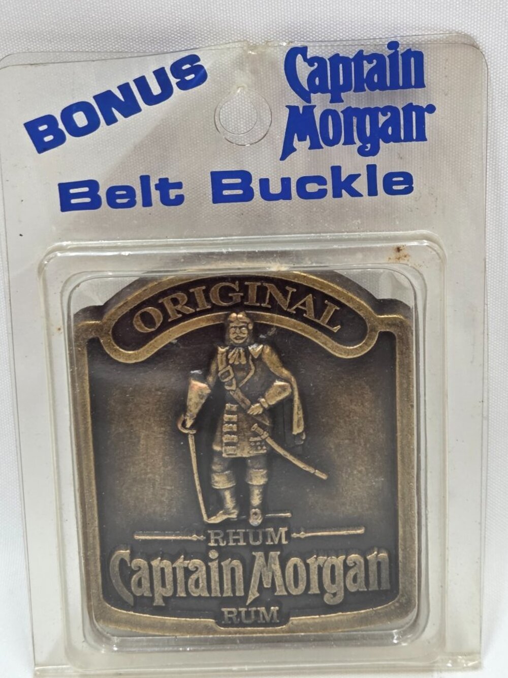 Captain Morgan Rum Brass Belt Buckle In Package The Legend Lives On 1990s
